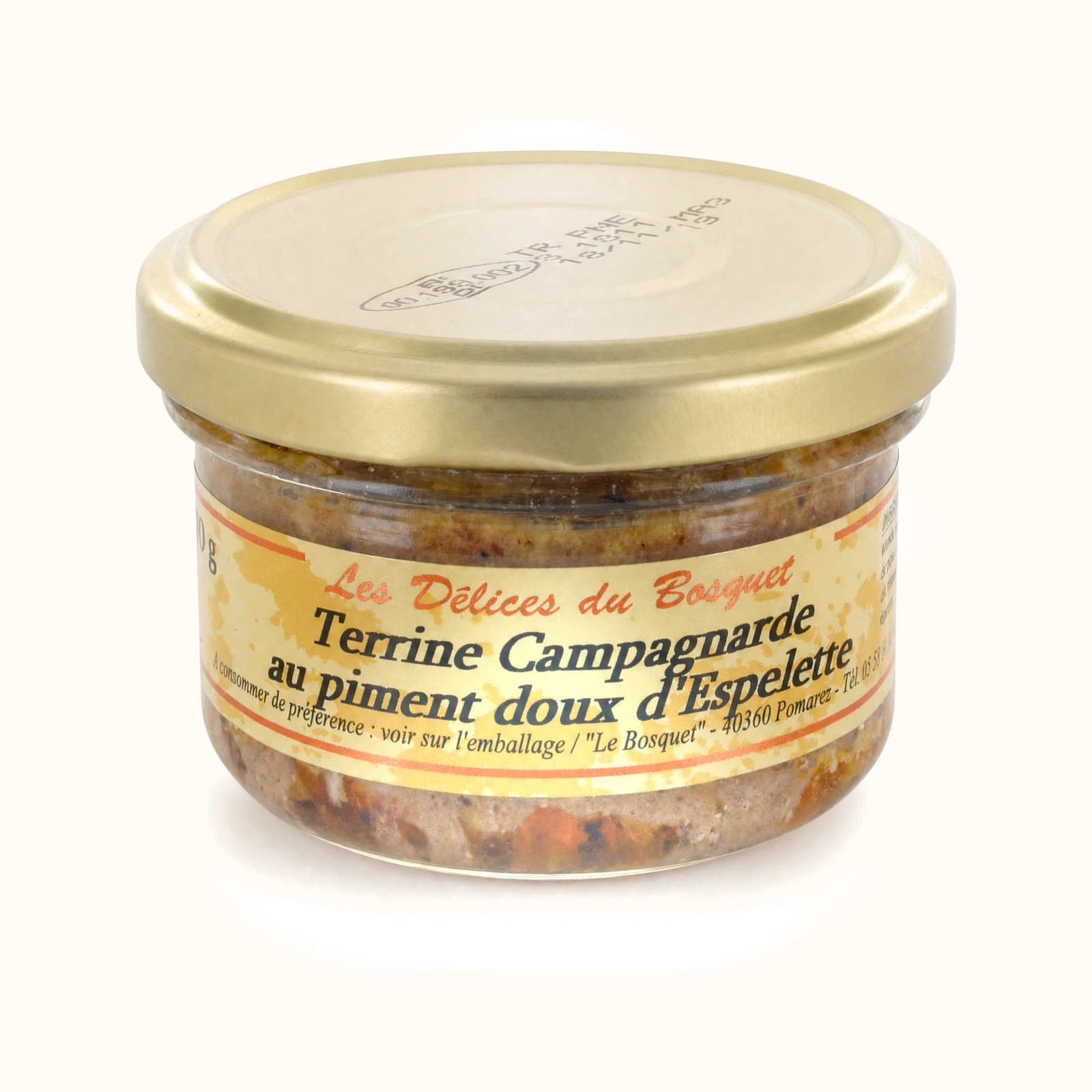Terrina d'anatra al peperoncino dolce d'Espelette 70 g